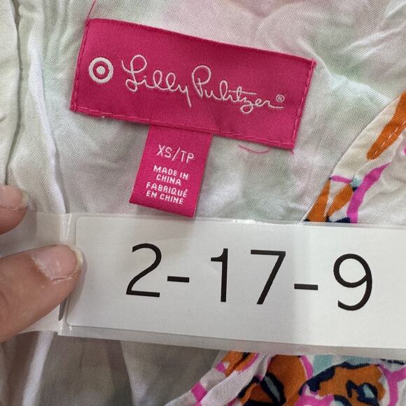 Lilly‎ Pulitzer Top Womens XS Floral Print NOSIE POSIE Sleeveless Summer Casual - Picture 3 of 7